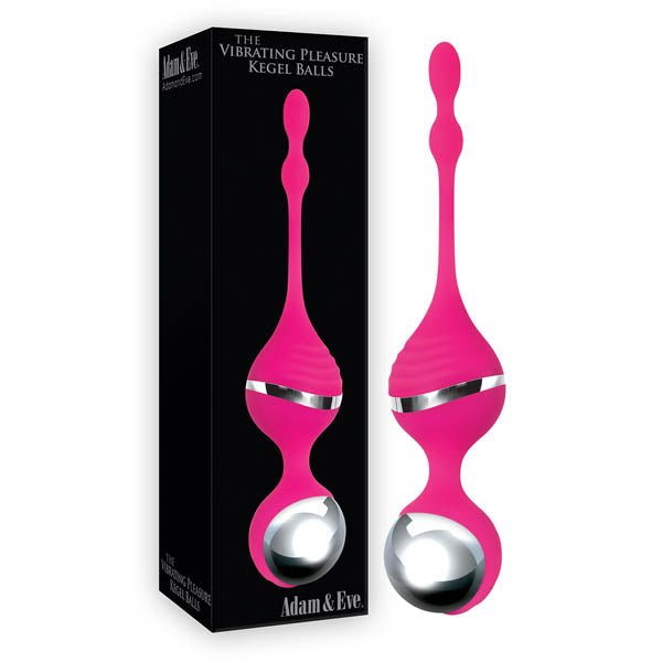 Adam & Eve Vibrating Pleasure Kegel Balls - USB Rechargeable Kegel Balls - Pleasure Den