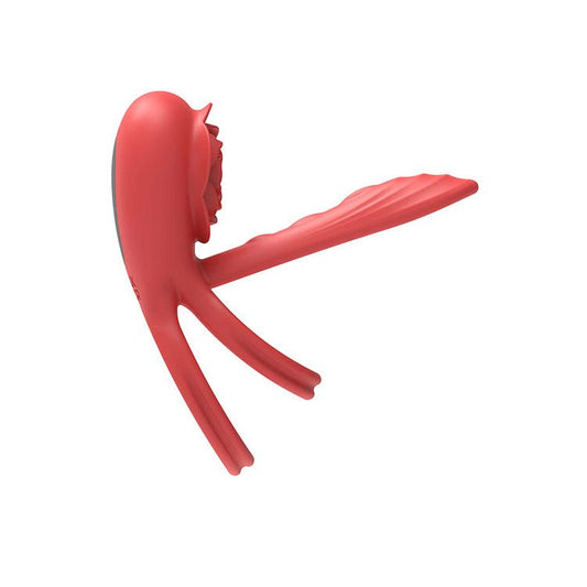 Adam & Eve VIBRATING ROSE GIRTH ENHANCER - USB Rechargeable Vibrating Cock & Ball Rings - Pleasure Den