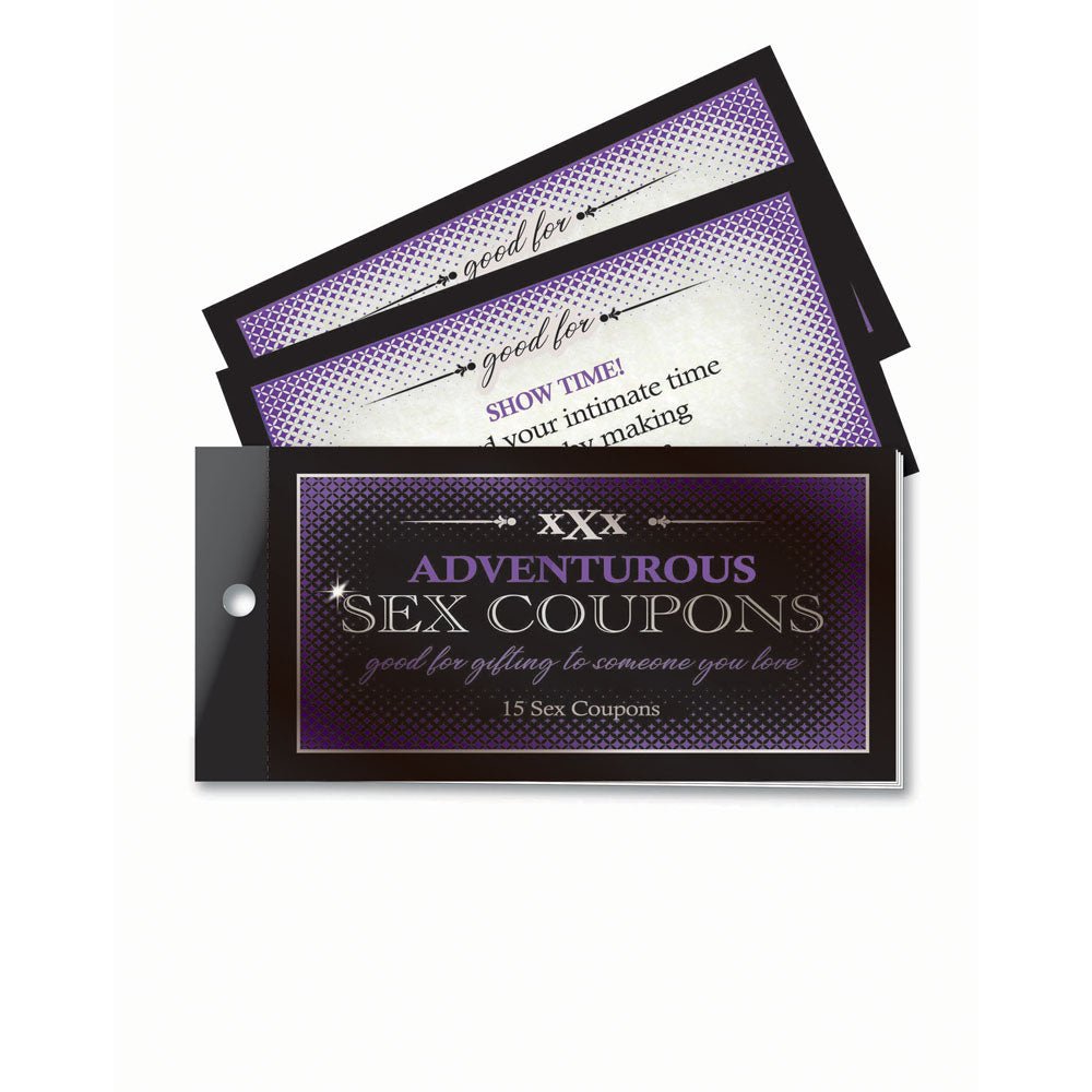 Adventurous Sex Coupons - Set of 15 Coupons - Pleasure Den