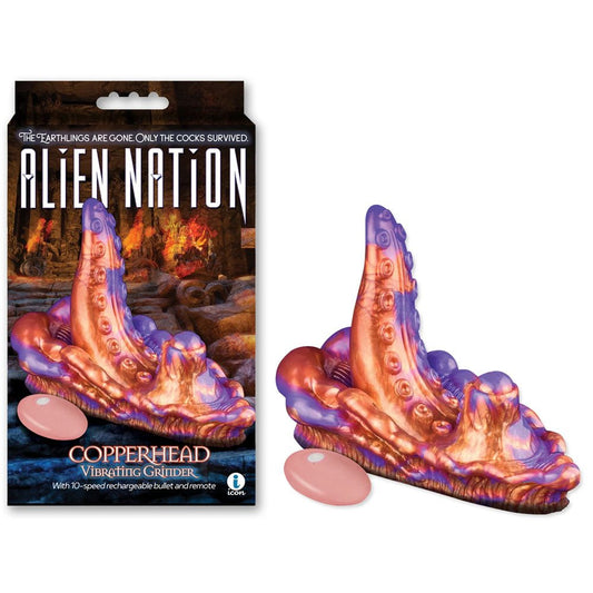 Alien Nation - Copperhead - USB Rechargeable Vibrating Fantasy Grinder Pad with Remote - Pleasure Den