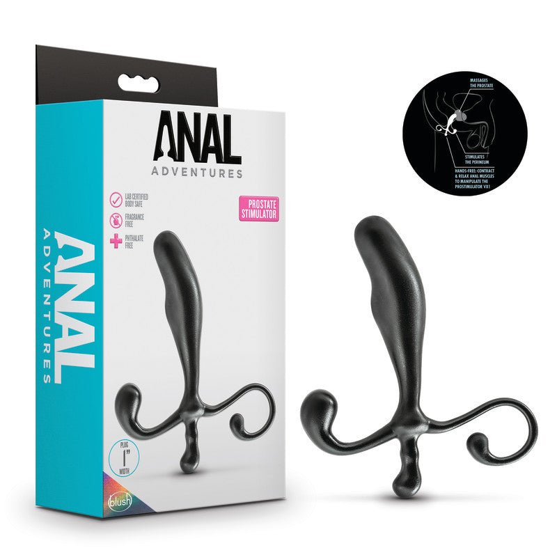 Anal Adventures Prostate Stimulator - 12.7 cm Prostate Massager - Pleasure Den