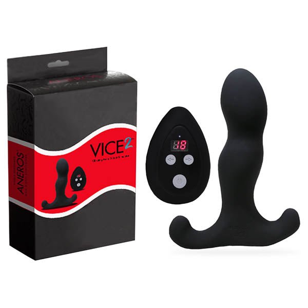 Aneros Vice 2 - Vibrating Rechargeable Prostate Massager with Wireless Remote - Pleasure Den