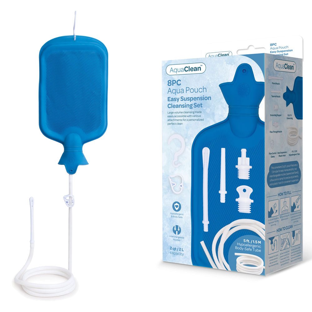 AquaClean 8PC Aqua Pouch - Easy Suspension Cleaning Set - 8 Piece Kit - Pleasure Den