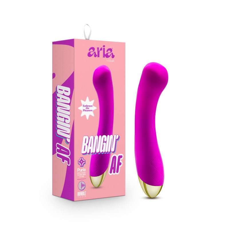 Aria Bangin' AF - 18.4 cm USB Rechargeable Vibrator - Pleasure Den