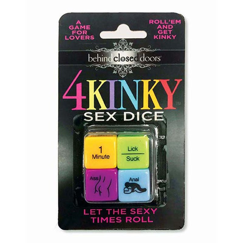 Behind Closed Doors - 4 Kinky Sex Dice - Dice Game for Couples - Pleasure Den