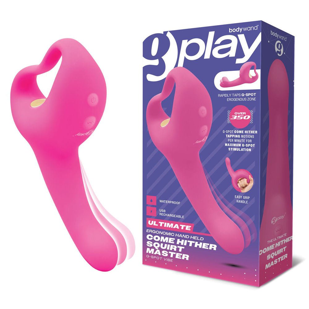 Bodywand G-Play Ultimate Come Hither Squirt Master - 19 cm USB Rechargeable Vibrator - Pleasure Den