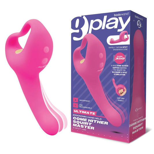 Bodywand G-Play Ultimate Come Hither Squirt Master - 19 cm USB Rechargeable Vibrator - Pleasure Den