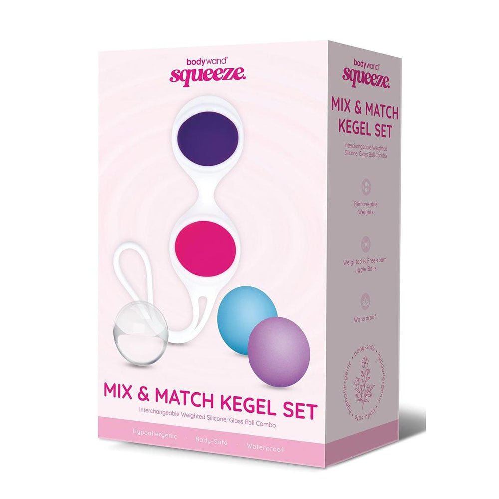 Bodywand Squeeze Mix & Match Kegel Set - Weighted Kegel Balls Set - Pleasure Den
