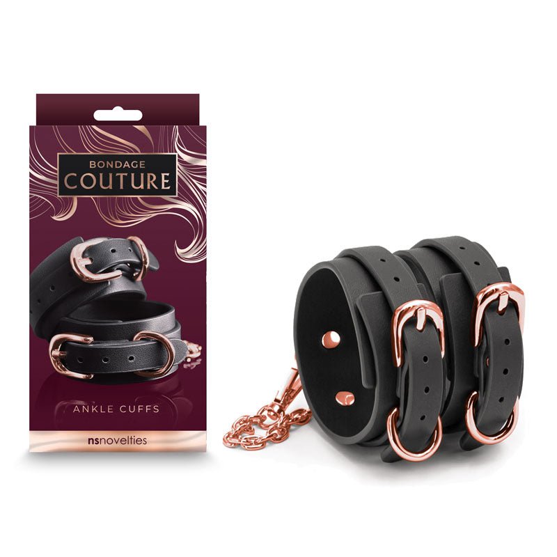 Bondage Couture Ankle Cuffs - Restraints - Pleasure Den