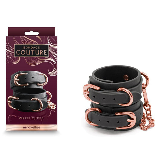 Bondage Couture Wrist Cuffs - Restraints - Pleasure Den