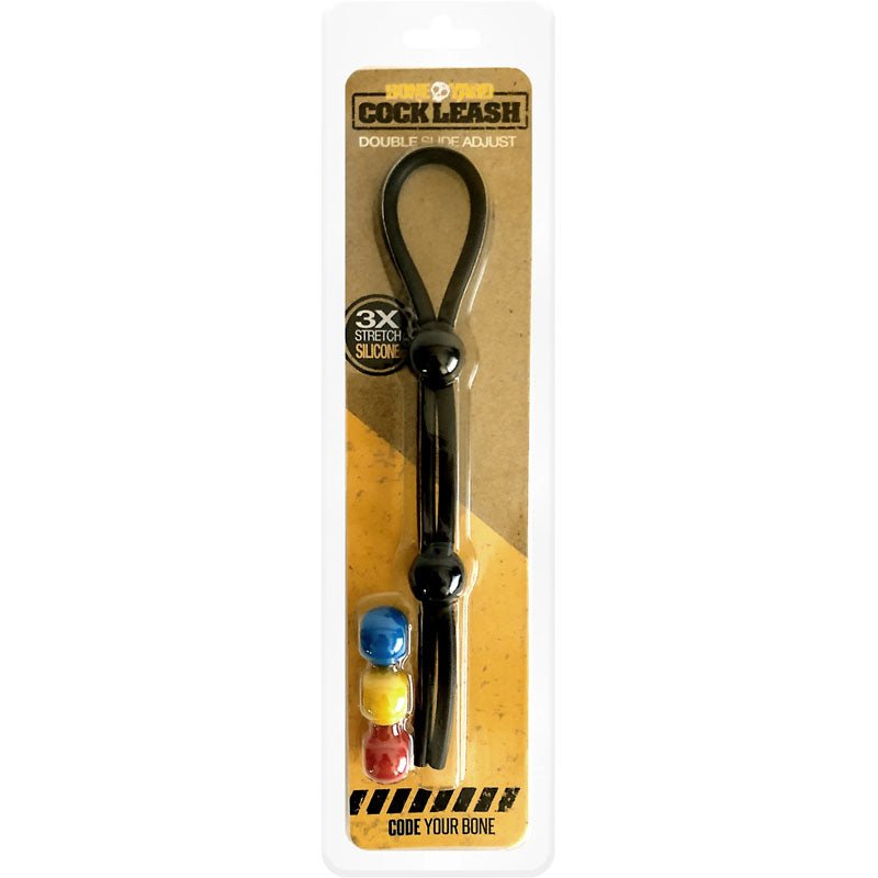 Boneyard Cock Leash Double - Adjustable Cock Lasso Ring - Pleasure Den