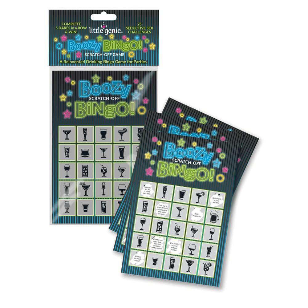 Boozy Bingo - Drinking Scratcher Card - Pleasure Den