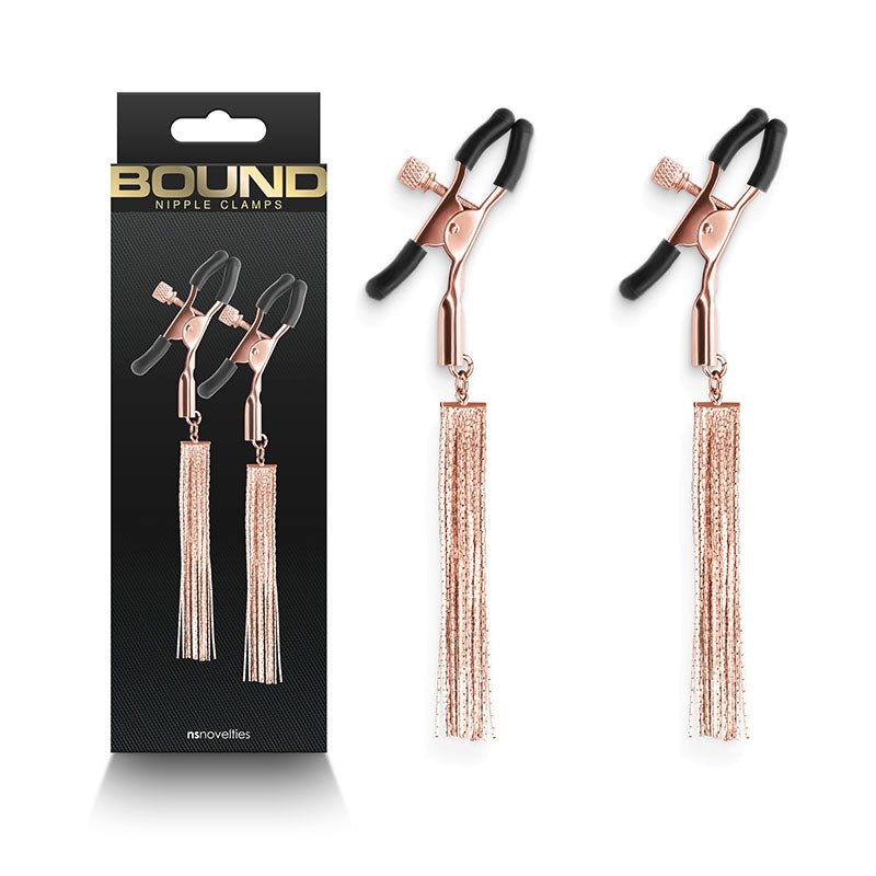 Bound Nipple Clamps - D2 - Nipple Clamps - Set of 2 - Pleasure Den