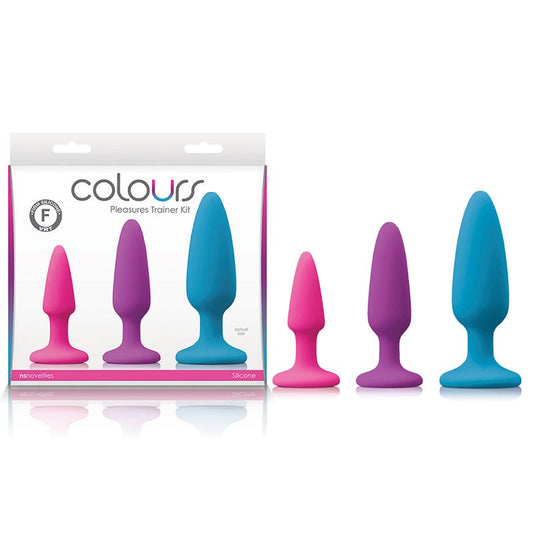 Colours Pleasures Trainer Kit - Butt Plugs - Set of 3 Sizes - Pleasure Den