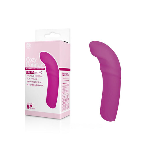 Cozy Pointer - 12.7 cm USB Rechargeable Curved Mini Vibrator - Pleasure Den