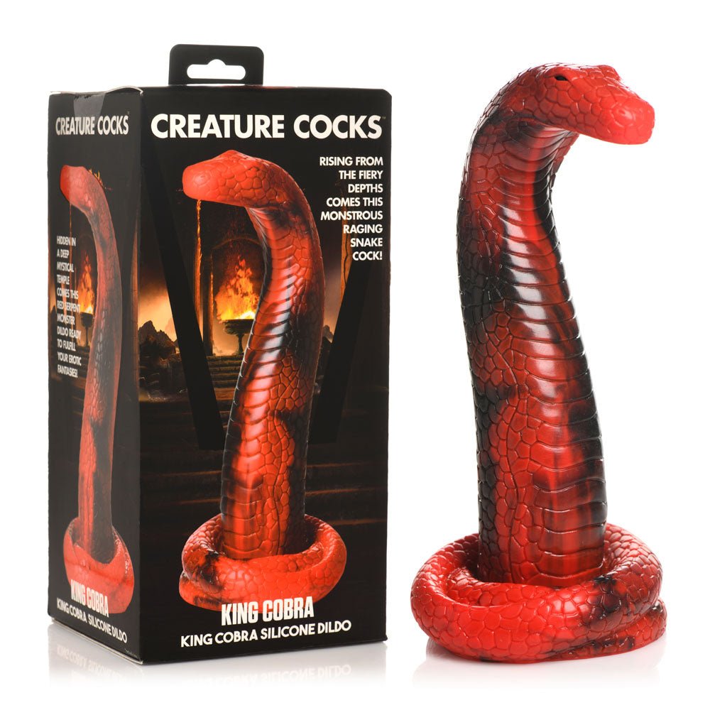 Creature Cocks King Cobra Silicone Dildo - 21.4 cm Fantasy Dildo - Pleasure Den