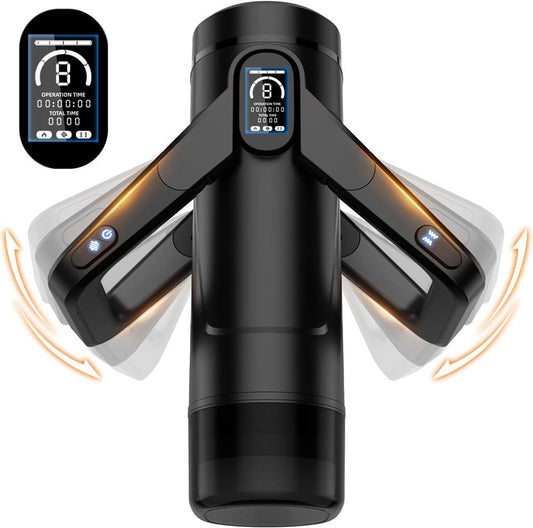 CyberSkin The Wing - USB Rechargeable Thrusting & Massaging Auto Masturbator with Heater - Pleasure Den