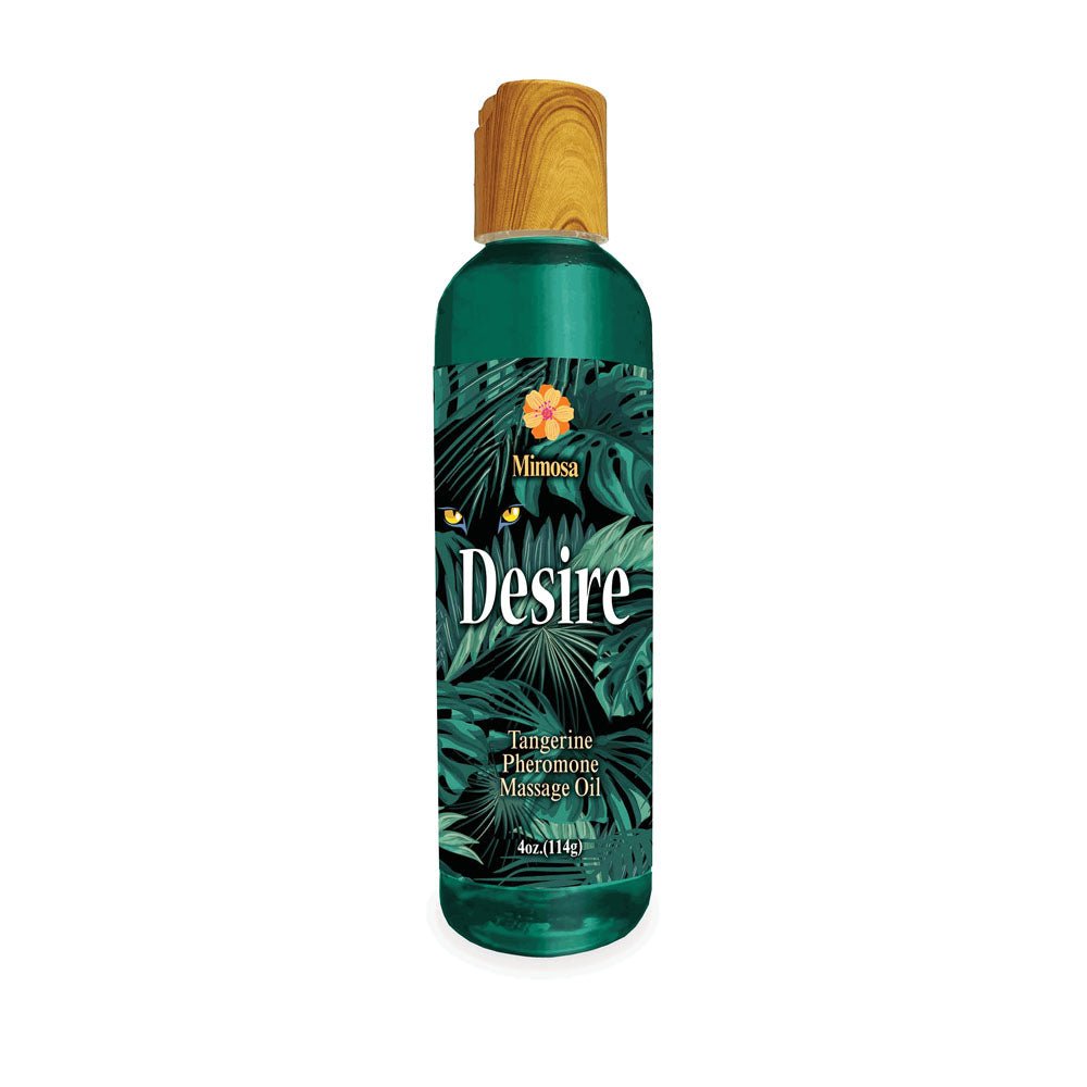 Desire Pheromone Massage Oil - Tangerine Scented Pheromone Massage Oil - 118 ml - Pleasure Den