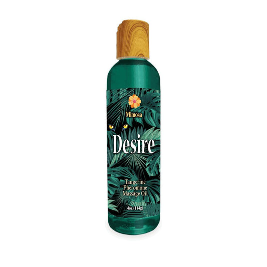 Desire Pheromone Massage Oil - Tangerine Scented Pheromone Massage Oil - 118 ml - Pleasure Den