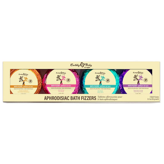 EB Aphrodisiac Bath Fizzers - Scented Bath Bombs - Set of 4 Scents - Pleasure Den