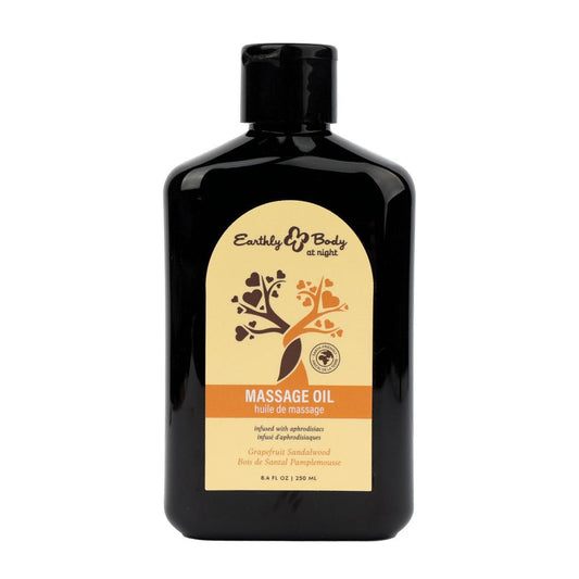EB Aphrodisiac Massage Oil GRAPEFRUIT SANDALWOOD - 250 ml - Grapefruit Sandalwood Scented Massage Oil - 250 ml Bottle - Pleasure Den