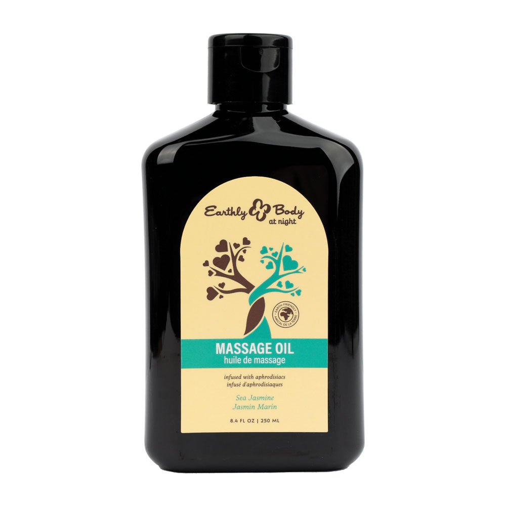 EB Aphrodisiac Massage Oil SEA JASMINE - 250 ml - Sea Jasmine Scented Massage Oil - 250 ml Bottle - Pleasure Den