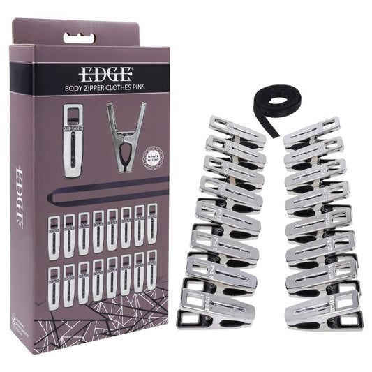 EDGE Body Zipper Clothes Pins - Pins - Set of 16 - Pleasure Den