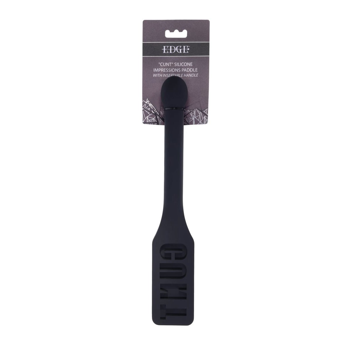EDGE CUNT Silicone Paddle - Silicone Paddle with Insertable Handle - Pleasure Den