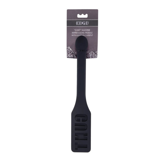 EDGE CUNT Silicone Paddle - Silicone Paddle with Insertable Handle - Pleasure Den