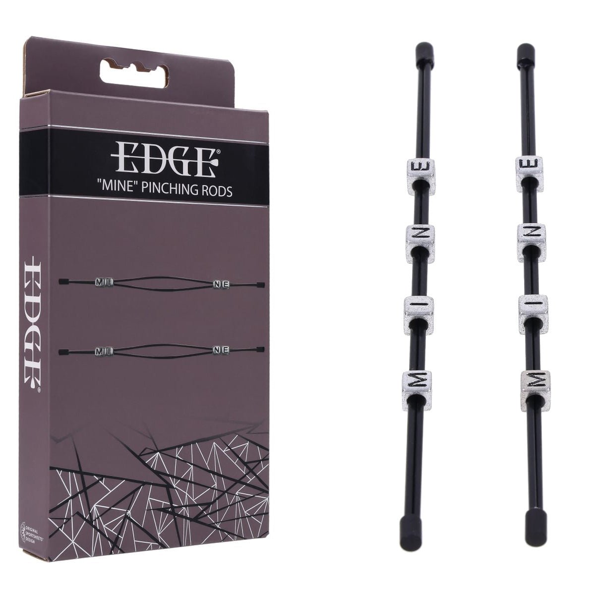 EDGE MINE Pinching Rods - Adjustable Nipple Restraint - Pleasure Den