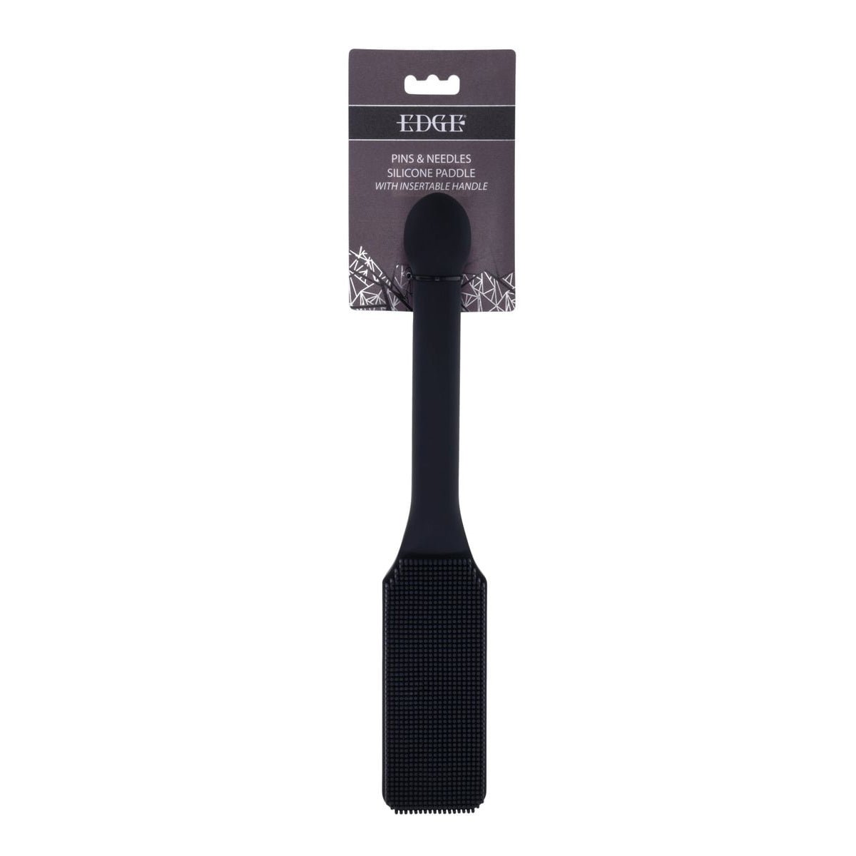 EDGE Pins & Needles Silicone Paddle - Spanking Paddle with Insertable Handle - Pleasure Den