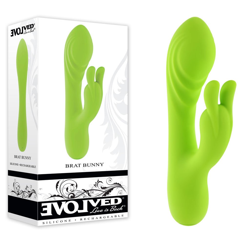 Evolved BRAT BUNNY - 16.2 cm USB Rechargeable Rabbit Vibrator - Pleasure Den
