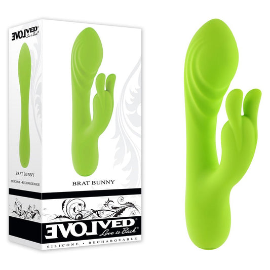 Evolved BRAT BUNNY - 16.2 cm USB Rechargeable Rabbit Vibrator - Pleasure Den