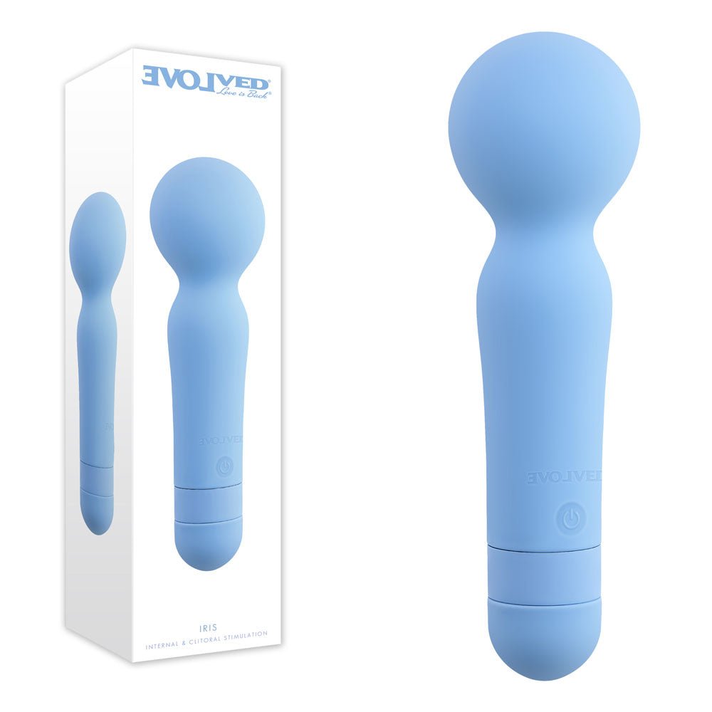Evolved IRIS - 18.3 cm USB Rechargeable Massage Wand - Pleasure Den