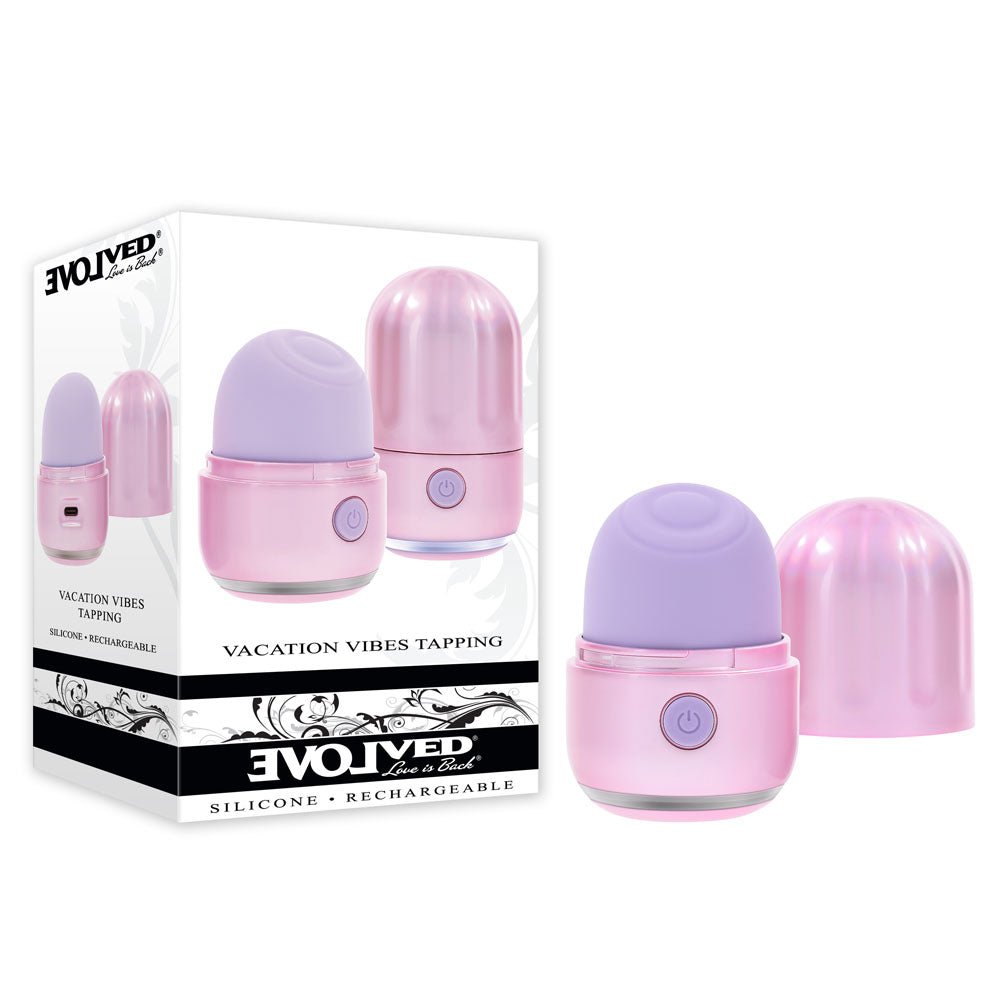 Evolved VACATION VIBES - TAPPING - 8.5 cm USB Rechargeable Tapping Stimulator - Pleasure Den