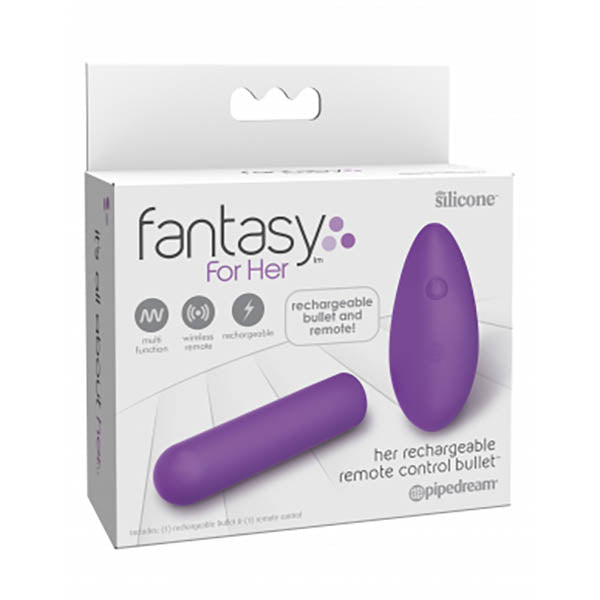 Fantasy For Her Rechargeable Remote Control Bullet - USB Rechargeable Bullet with Wireless Remote - Pleasure Den