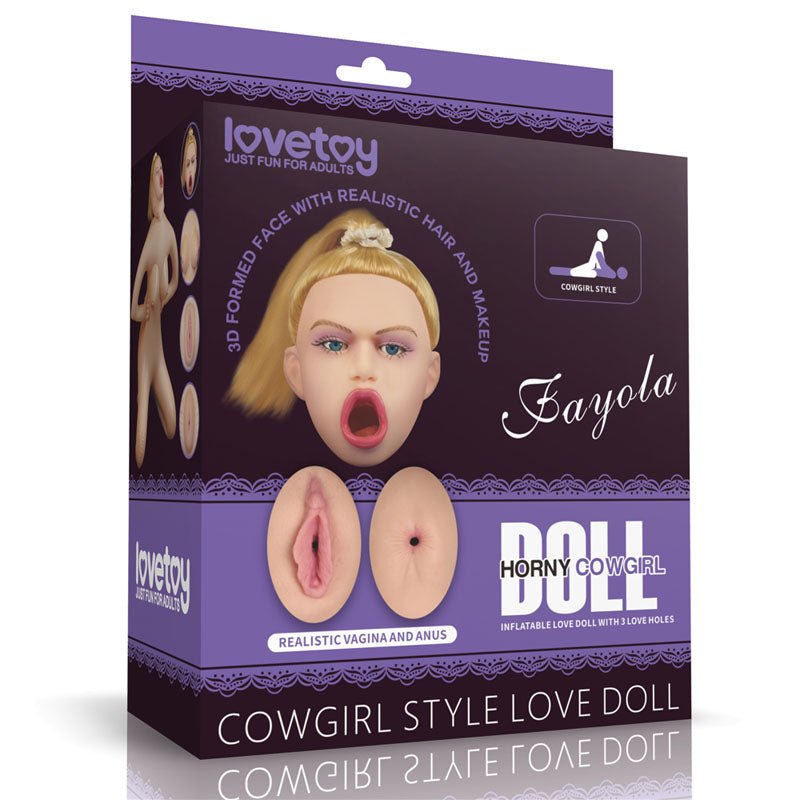 Fayola Horny Cowgirl Doll - Inflatable Love Doll - Pleasure Den