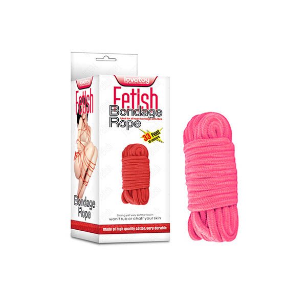 Fetish Bondage Rope - Black - 10 m Length - Pleasure Den