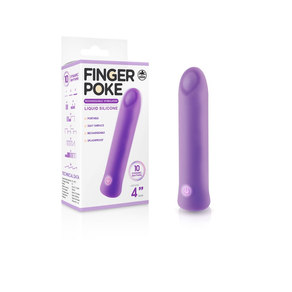 Finger Poke - 10 cm USB Rechargeable Bullet - Pleasure Den