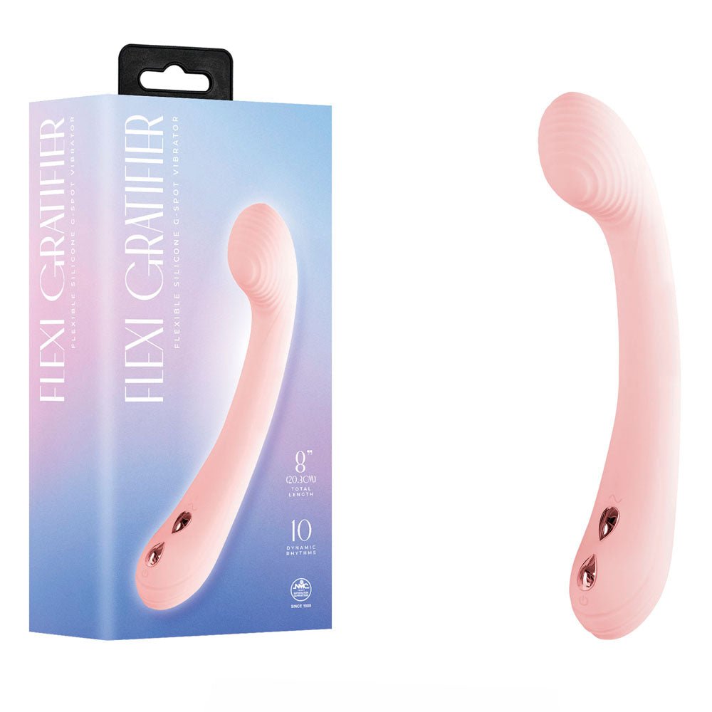 Flexi Gratifier - 20 cm USB Rechargeable VIbrator - Pleasure Den
