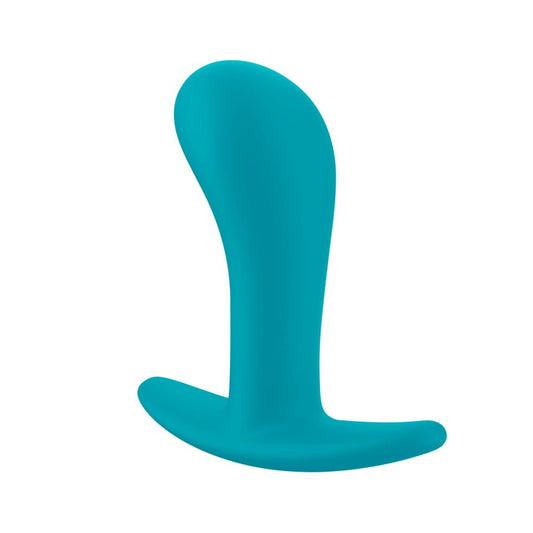 Fun Factory BOOTIE M Aquamarine - Aquamarine 9.4 cm Medium Butt Plug - Pleasure Den