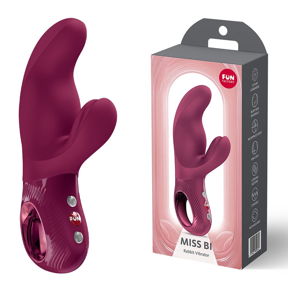 Fun Factory MISS BI Wine - Wine 17 cm USB-C Rechargeable Vibrator - Pleasure Den