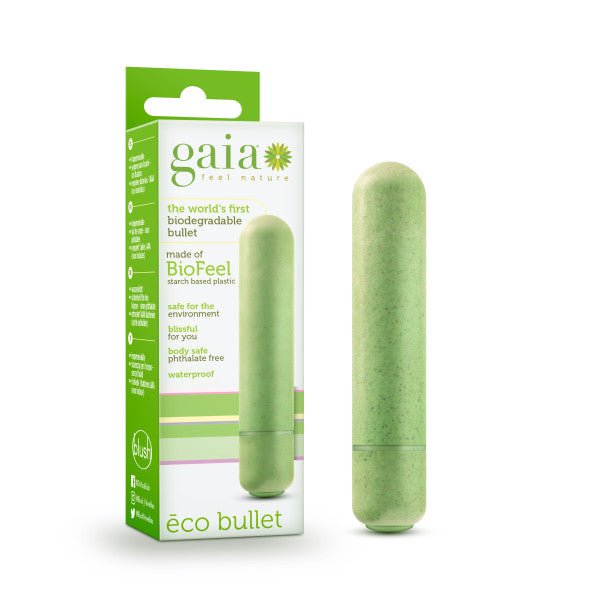 Gaia Eco Bullet - Green 8.9 cm (3.5'') Bullet - Pleasure Den