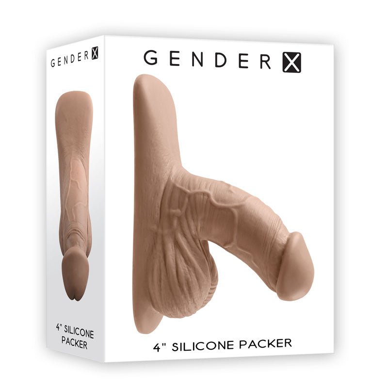 Gender X 4'' SILICONE PACKER MEDIUM - Tan 10 cm Packer - Pleasure Den
