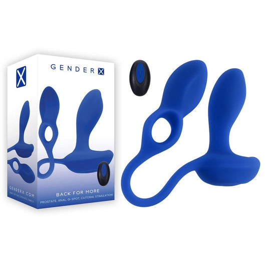 Gender X BACK FOR MORE - Dual USB Rechargeable Dual Stimulator with Wireless Remote - Pleasure Den