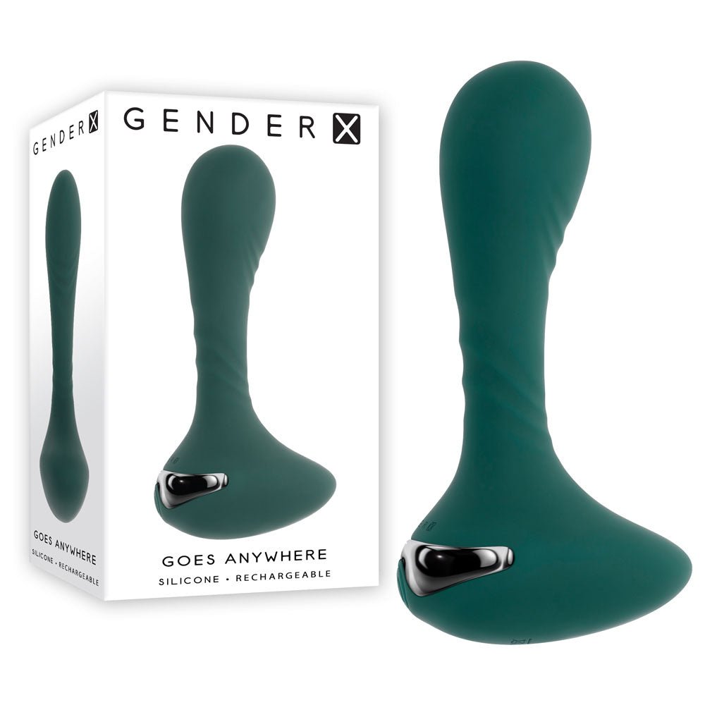 Gender X GOES ANYWHERE - 12.4 cm USB Rechargeable Vibrator - Pleasure Den