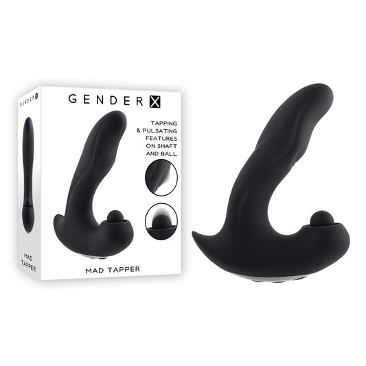 Gender X MAD TAPPER - USB Rechargeable Double Tapping Vibrating Massager - Pleasure Den