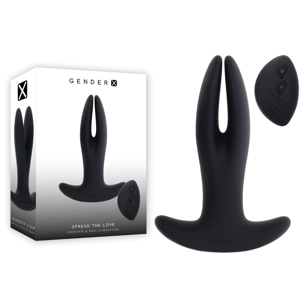 Gender X SPREAD THE LOVE - USB Rechargeable Stretching Anal Plug with Wireless Remote - Pleasure Den