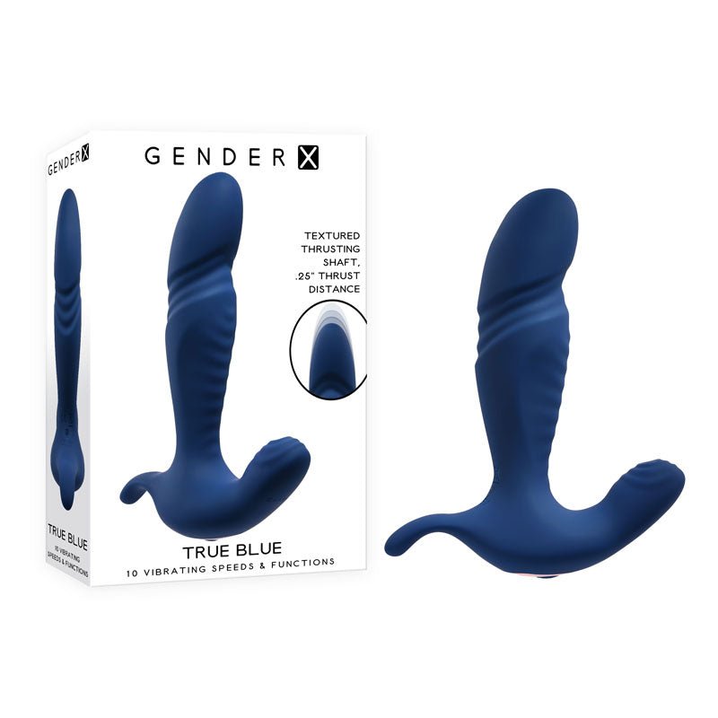 Gender X TRUE - 13.5 cm USB Rechargeable Thrusting Prostate Massager - Pleasure Den