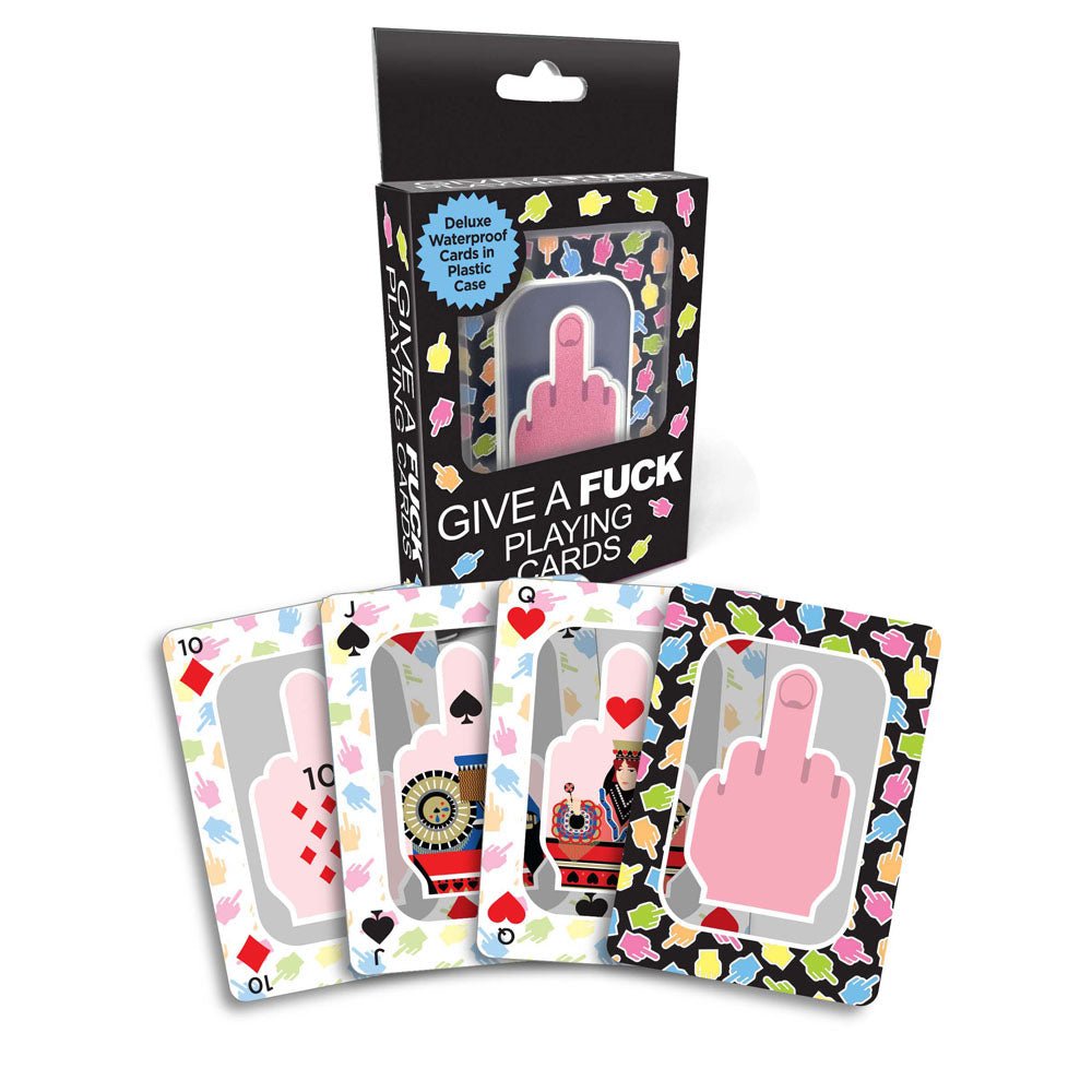 Give A Fuck Playing Cards - Waterproof Novelty Playing Cards - Pleasure Den